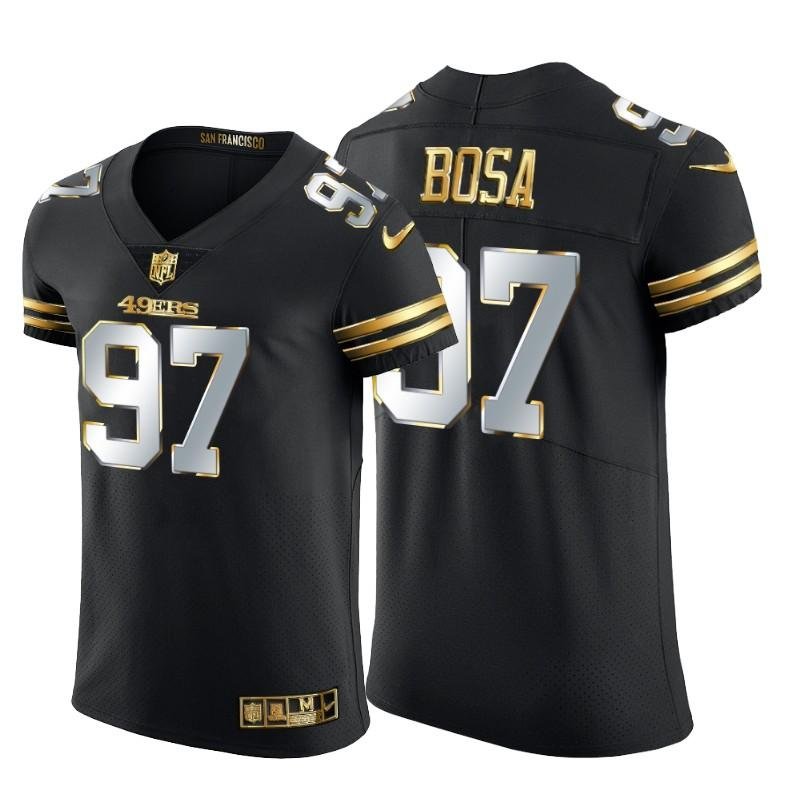 San Francisco 49ers #97 Nick Bosa Men’s Nike Black Edition Vapor Untouchable Elite NFL Jersey