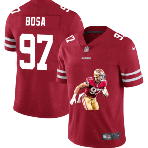 San Francisco 49ers #97 Nick Bosa Men’s Nike Player Signature Moves Vapor Limited NFL Jersey Red