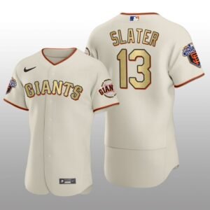 San Francisco Giants Austin Slater World Series Champions 2010 Cream Jersey