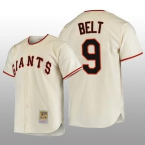 San Francisco Giants Brandon Belt Authentic Cooperstown Collection Home Cream 1954 Jersey