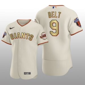 San Francisco Giants Brandon Belt World Series Champions 2010 Cream Jersey
