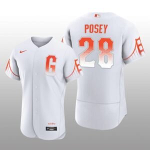 San Francisco Giants Buster Posey City Connect Authentic White Jersey