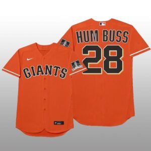 San Francisco Giants Buster Posey MLB Players Weekend Nickname Orange Jersey