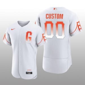 San Francisco Giants Custom City Connect Authentic White Jersey