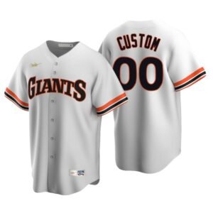 San Francisco Giants Custom White Cooperstown Collection Home Jersey