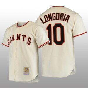 San Francisco Giants Evan Longoria Authentic Cooperstown Collection Home Cream 1954 Jersey