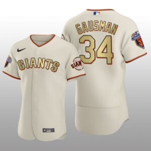 San Francisco Giants Kevin Gausman World Series Champions 2010 Cream Jersey