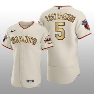 San Francisco Giants Mike Yastrzemski World Series Champions 2010 Cream Jersey