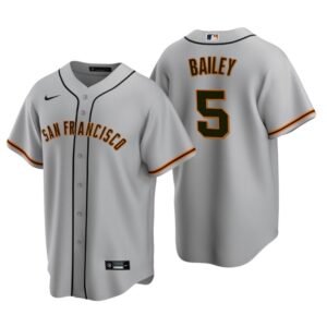 San Francisco Giants Patrick Bailey Gray 2020 MLB Draft Road Replica Jersey
