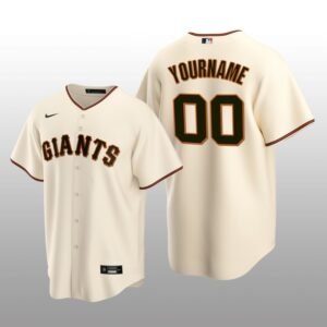 San Francisco Giants yourname Cream Home 2020 Official Replica Team Jersey