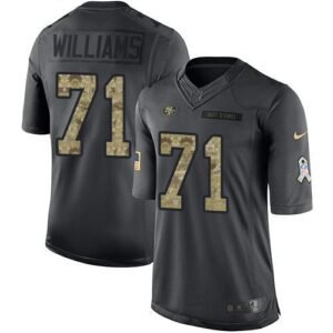 San Francisco San Francisco 49ers #71 Trent Williams Black Men’s Stitched NFL Limited 2016 Salute to Service Jersey Men’s