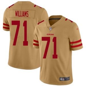 San Francisco San Francisco 49ers #71 Trent Williams Gold Men’s Stitched NFL Limited Inverted Legend Jersey Men’s
