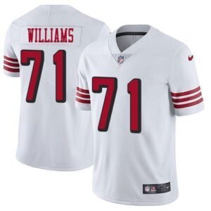 San Francisco San Francisco 49ers #71 Trent Williams White Rush Men’s Stitched NFL Vapor Untouchable Limited Jersey Men’s