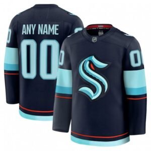 Seattle Kraken Home Premium Custom Jersey – Deep Sea Blue