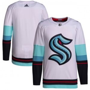 Seattle Kraken adidas Away Primegreen Authentic Jersey – White
