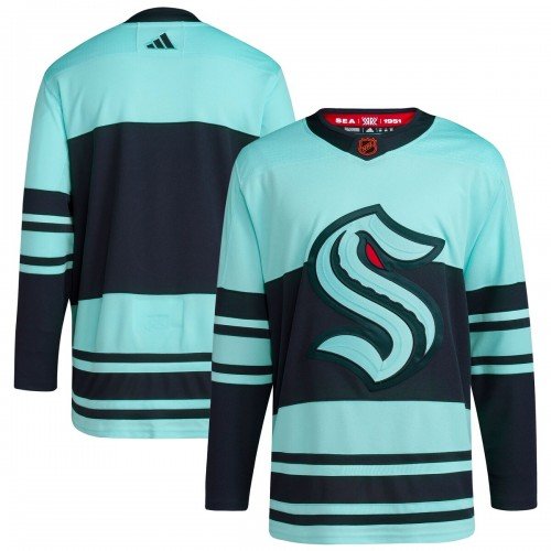 Seattle Kraken adidas Reverse Retro 2.0 Authentic Blank Jersey – Teal