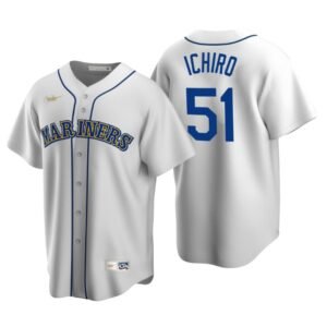 Seattle Mariners Ichiro Suzuki White Cooperstown Collection Home Jersey