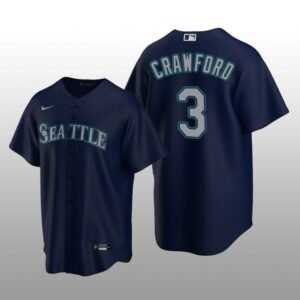 Seattle Mariners J.P. Crawford Navy Alternate 2020 Replica Player Jersey