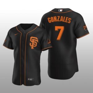 Seattle Mariners Marco Gonzales Black Alternate 2023 Alternate Player Jersey