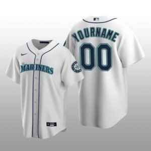 Seattle Mariners yourname White Home 2020 Replica Player Jersey