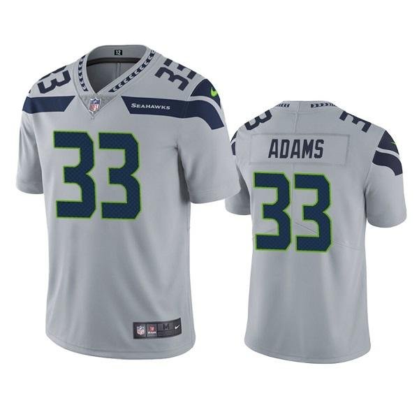 Seattle Seahawks #33 Jamal Adams Alternate Nike Grey Vapor Untouchable Limited Stitched NFL Jersey