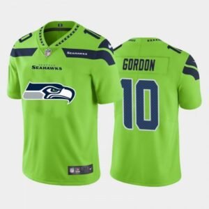 Seattle Seattle Seahawks #10 Josh Gordon Green Nike Big Team Logo Vapor Limited NFL Jersey