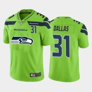 Seattle Seattle Seahawks #31 DeeJay Dallas Green Nike Big Team Logo Player Vapor Limited NFL Jersey
