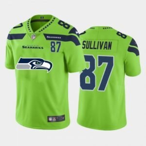 Seattle Seattle Seahawks #87 Stephen Sullivan Green Nike Big Team Logo Player Vapor Limited NFL Jersey