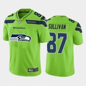 Seattle Seattle Seahawks #87 Stephen Sullivan Green Nike Big Team Logo Vapor Limited NFL Jersey