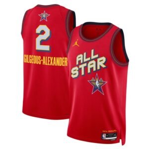 Shai Gilgeous-Alexander Jordan Brand Unisex Red 2025 NBA All-Star Game Swingman Player Jersey