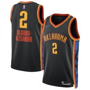 Shai Gilgeous-Alexander Oklahoma City Thunder Nike Unisex Swingman Player Jersey – Hardwood Classics – Black
