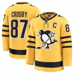 Sidney Crosby Men’s Pittsburgh Penguins Gold Alternate Premium Jersey
