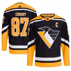Sidney Crosby Pittsburgh Penguins adidas Reverse Retro 2.0 Authentic Player Jersey – Black