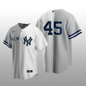 Split Replica Jersey Gerrit Cole Gray-White New York Yankees