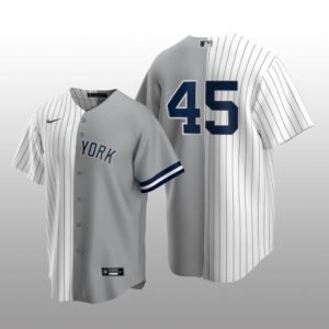 Split Replica Jersey Gerrit Cole White-Gray New York Yankees