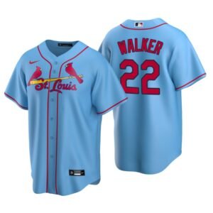 St. Louis Cardinals Jordan Walker Light Blue 2020 MLB Draft Alternate Replica Jersey