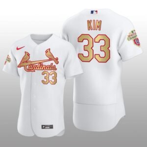 St. Louis Cardinals Kwang-hyun Kim World Series Champions Nike White Jersey