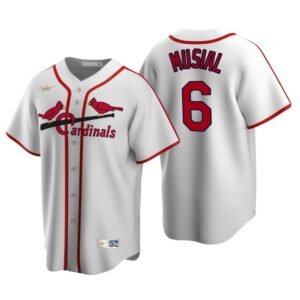 St. Louis Cardinals Stan Musial White Cooperstown Collection Home Jersey