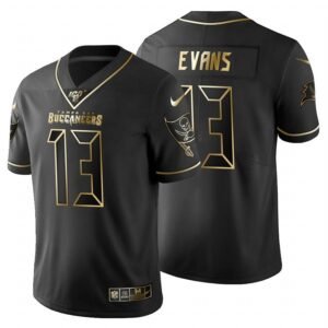 Tampa Bay Buccaneers #13 Mike Evans Nike Black Golden Limited NFL 100 Jersey