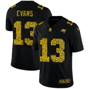 Tampa Bay Buccaneers #13 Mike Evans Nike Leopard Print Fashion Vapor Limited NFL Jersey Black