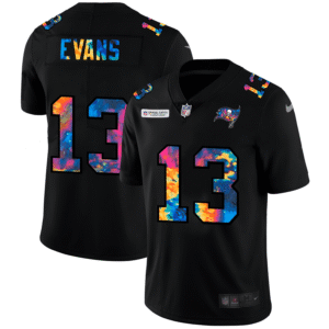 Tampa Bay Buccaneers #13 Mike Evans Nike Multi-Color Black 2020 NFL Crucial Catch Vapor Untouchable Limited Jersey