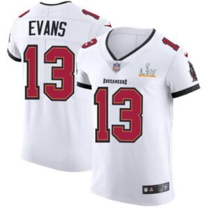 Tampa Bay Buccaneers #13 Mike Evans Super Bowl LV Bound Nike White Vapor Elite Jersey