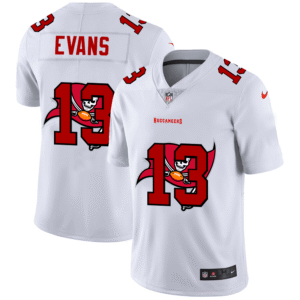 Tampa Bay Buccaneers #13 Mike Evans White Nike Team Logo Dual Overlap Limited NFL Jersey