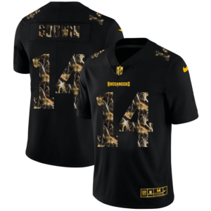 Tampa Bay Buccaneers #14 Chris Godwin Black Nike Flocked Lightning Vapor Limited NFL Jersey
