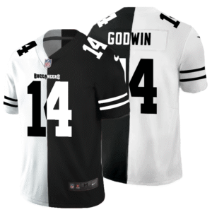 Tampa Bay Buccaneers #14 Chris Godwin Black V White Peace Split Nike Vapor Untouchable Limited NFL Jersey