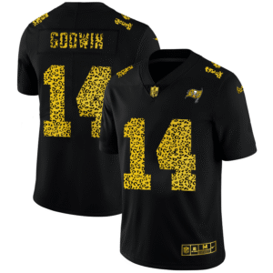 Tampa Bay Buccaneers #14 Chris Godwin Nike Leopard Print Fashion Vapor Limited NFL Jersey Black