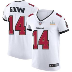 Tampa Bay Buccaneers #14 Chris Godwin Super Bowl LV Bound Nike White Vapor Elite Jersey