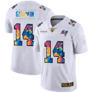 Tampa Bay Buccaneers #14 Chris Godwin White Nike Multi-Color 2020 NFL Crucial Catch Limited NFL Jersey