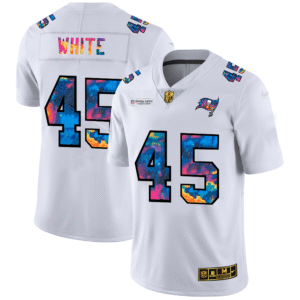 Tampa Bay Buccaneers #45 Devin White White Nike Multi-Color 2020 NFL Crucial Catch Limited NFL Jersey