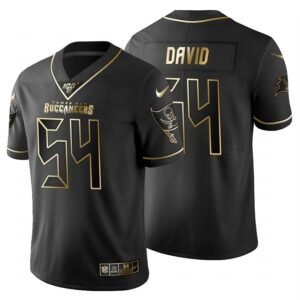 Tampa Bay Buccaneers #54 Lavonte David Nike Black Golden Limited NFL 100 Jersey